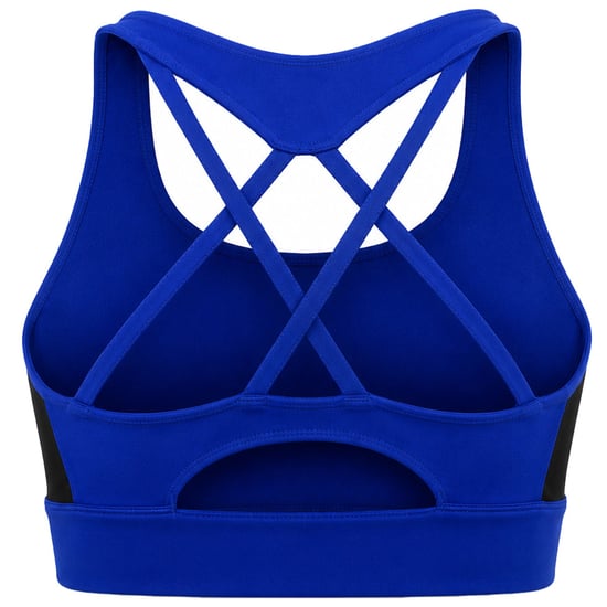 Mizuno Style Womens Blue Sports Bra - Image 2