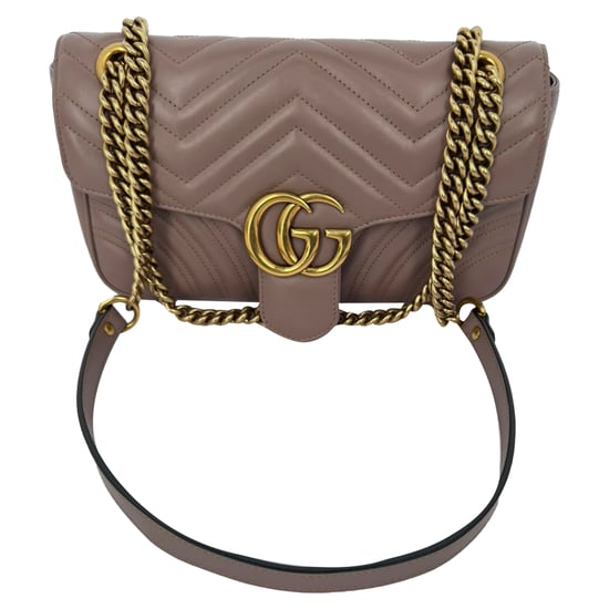 Gucci Medium GG Marmont Crossbody Bag in Tan Leather - Image 3