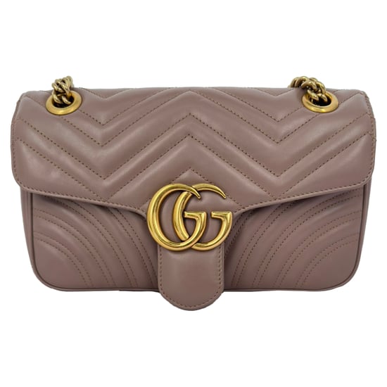 Gucci Medium GG Marmont Crossbody Bag in Tan Leather - Image 4