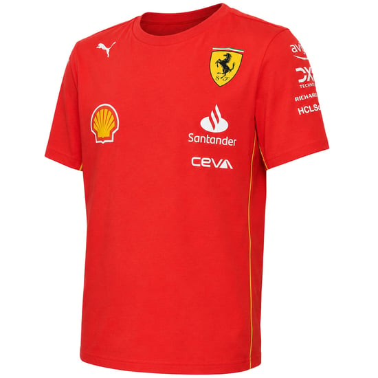 Puma x Scuderia Ferrari Team Kids Red T-Shirt - Image 3