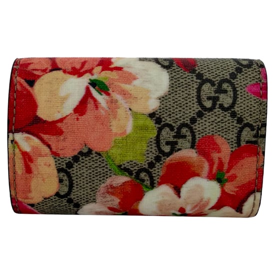 Gucci Supreme Blooms 6 Key Holder Case in Multicolor Coated Canvas - Image 2
