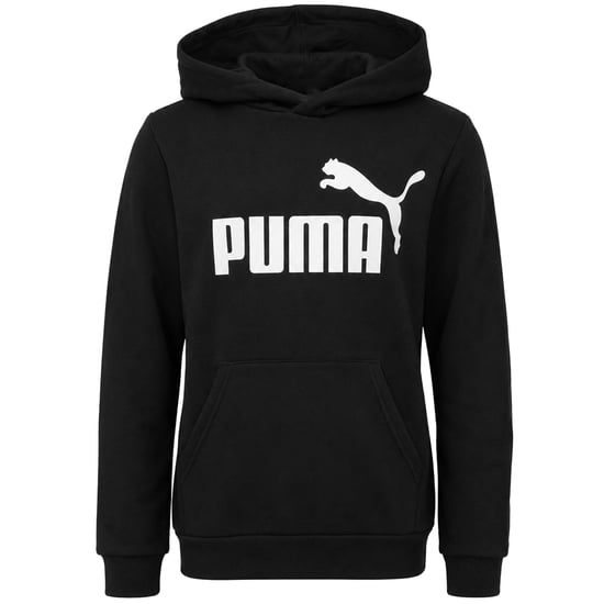 Puma Big Logo Kids Black Hoodie - Image 1