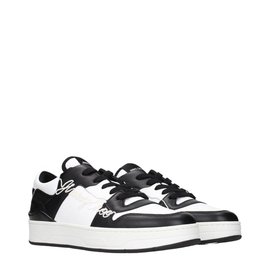 Jimmy Choo Black Leather Sneakers - Image 2