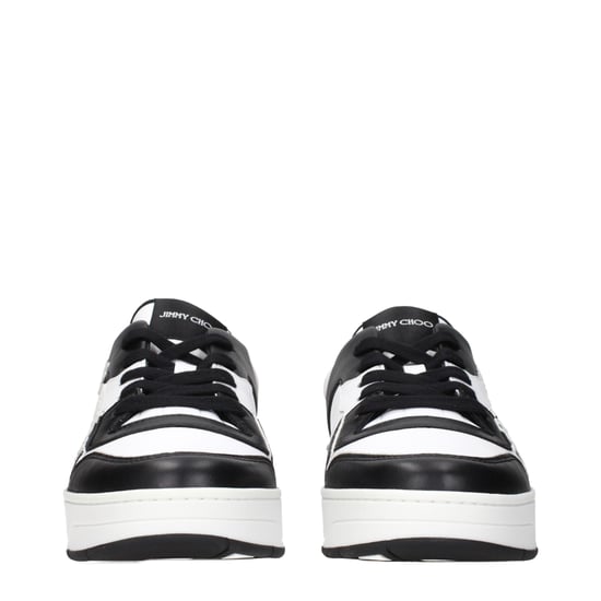 Jimmy Choo Black Leather Sneakers - Image 3