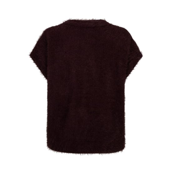 Red Button Rb sleeveless fuzzy burgundy - Image 2