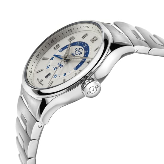 GV2 Men's Giromondo Silver Dial Stainless Steel Watch - Image 3