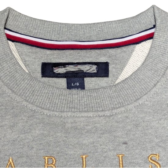 TOMMY HILFIGER Mens Sweatshirts Signature Flag Fleece Pullover Crew Neck Jumper - Image 4