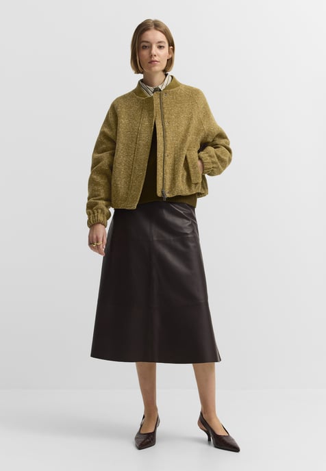 Bugatti Damen Bomberjack met tweedlook en collegekraag - Image 3