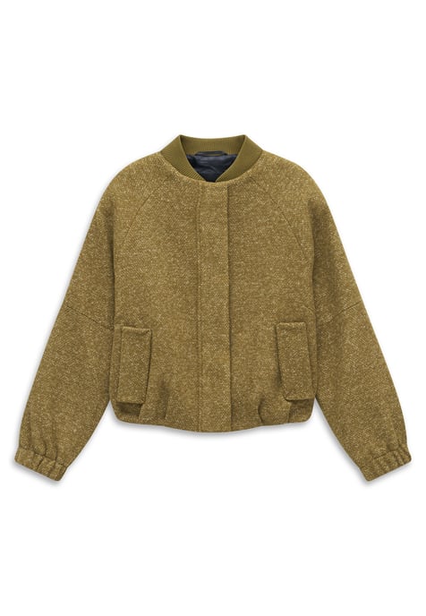 Bugatti Damen Bomberjack met tweedlook en collegekraag - Image 4