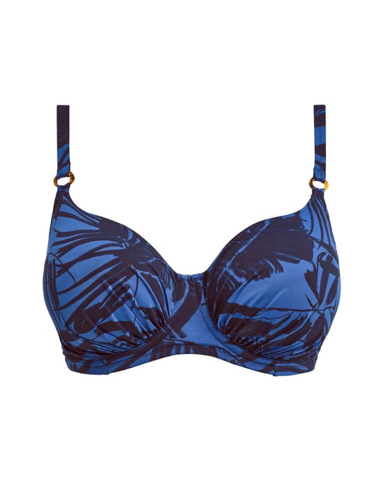 Fantasie Malabar Coast Gathered Full Cup Bikini Top - Midnight - Image 3