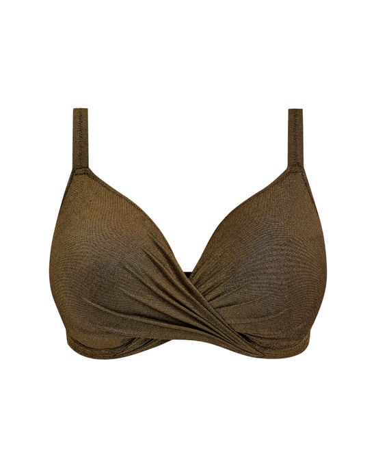 Es803227 Elomi Sunset Shimmer Underwired Plunge Bikini Top - - Image 3