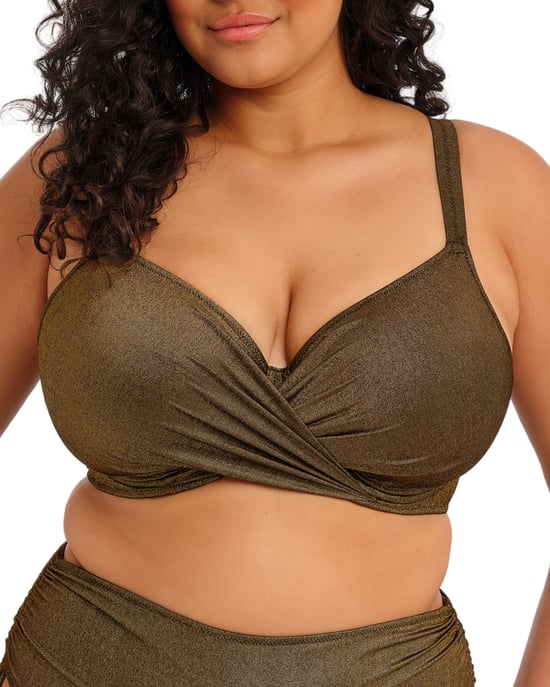 Es803227 Elomi Sunset Shimmer Underwired Plunge Bikini Top - - Image 4