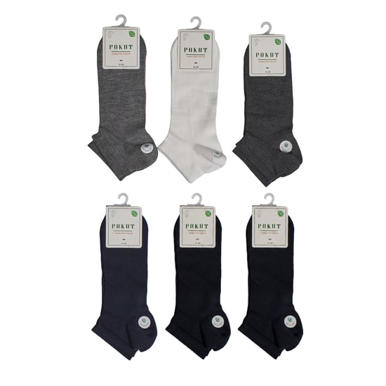 6 par herrstrumpor utan sömmar låga S9101 - Image 6