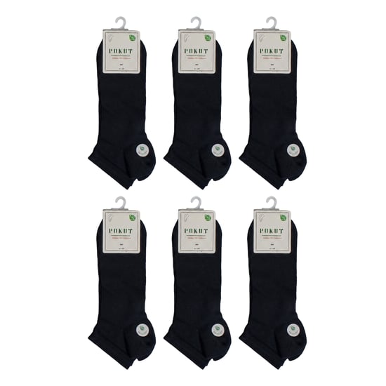 6 Par Herrar Sömlösa Låga Strumpor S9101 - Image 6