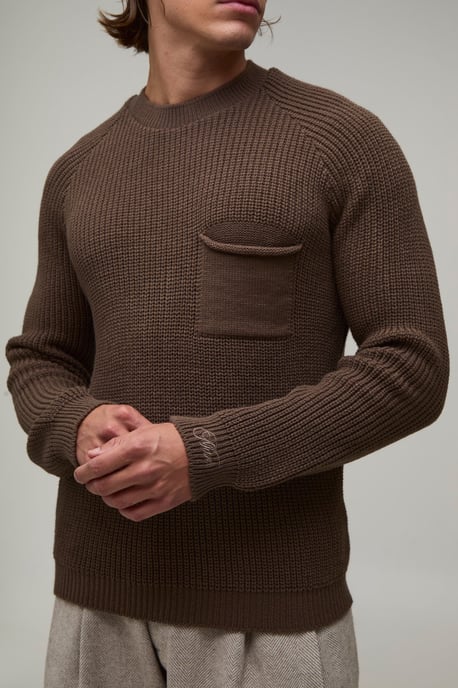 Regular Fit Raglan Ribbed Knitted Jumper - Image 3