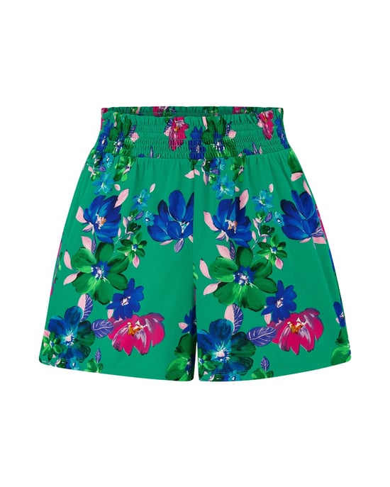 91118 Pour Moi  Shirred Waist Woven Beach Shorts - - Image 4