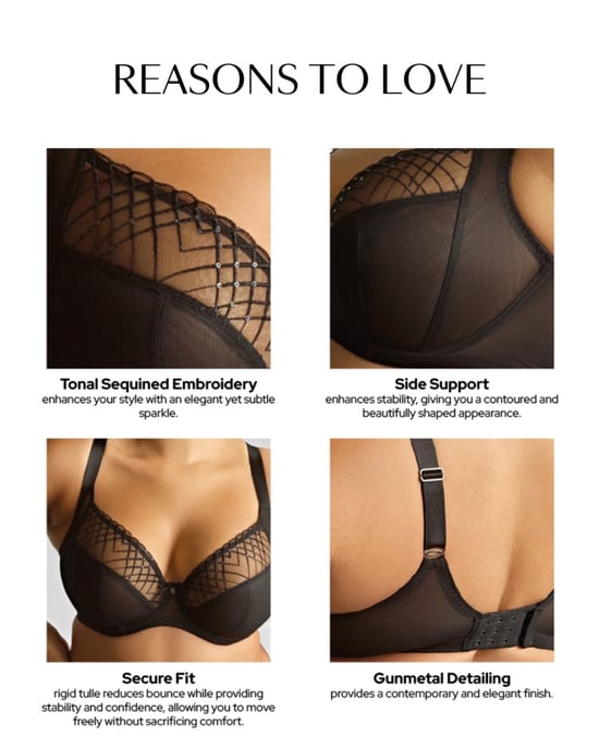 11206A Sculptresse Ella Plunge Bra - - Image 2