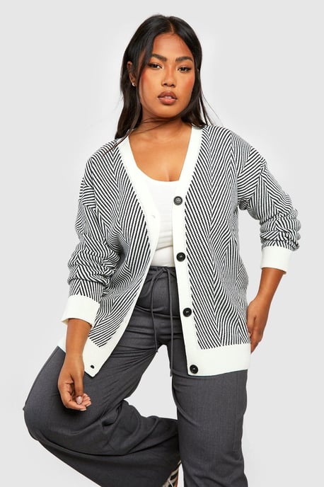 Plus Mono Oversized Cardigan - Image 1