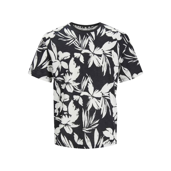 Jack & Jones Mens Floral Print T-Shirt with Leaf Design - Image 1