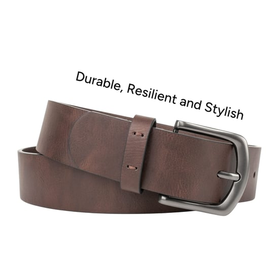 Men’s Brown 1.5 Inch Belt Jeans Trouser Belt - Image 4