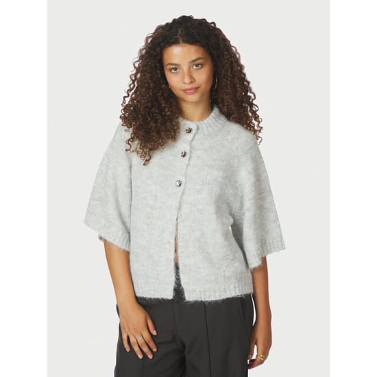 Neo Noir benuta fluffy knit cardigan 165816 133 grey melange - Image 2