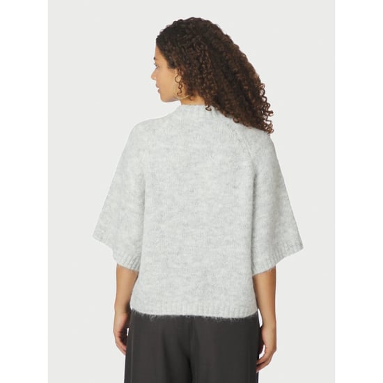 Neo Noir benuta fluffy knit cardigan 165816 133 grey melange - Image 3