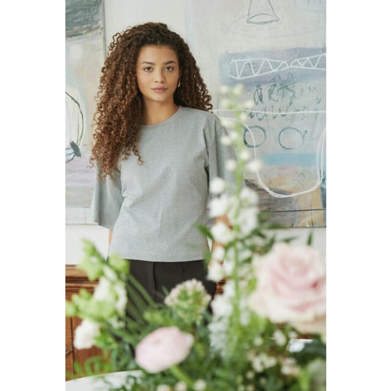 Neo Noir asha boxy tee 164418 133 grey melange - Image 6