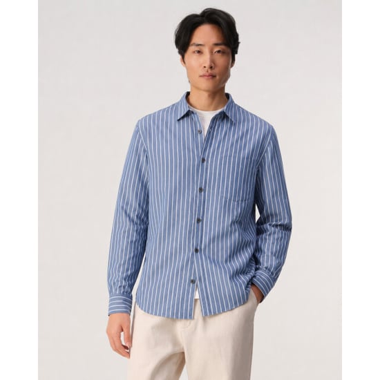 J.C. Rags Casual overhemd sky captain streep - Image 1