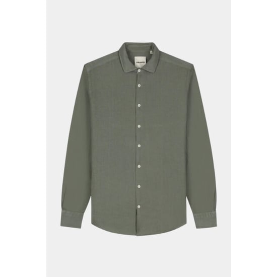 Van Harper Linnen shirt leaf green van har - Image 1