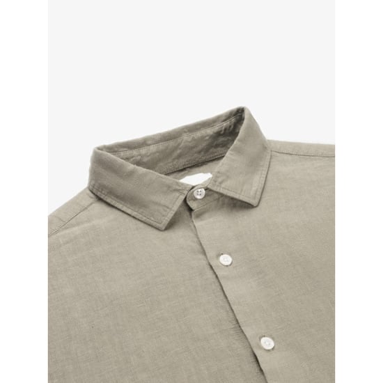 Van Harper Linen shirt sand heren overhemd lange mouw - Image 3