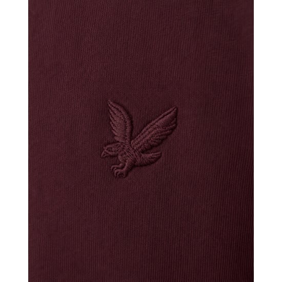 Lyle and Scott Ml2255tont superfine crew neck burgundy sweater - Image 3