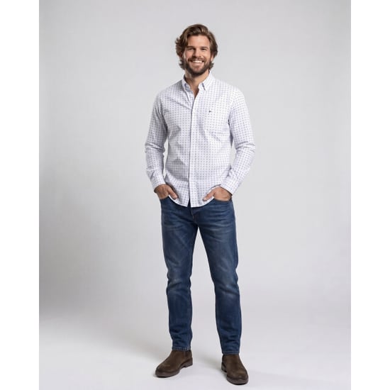 Campbell Casual overhemd donker - Image 3