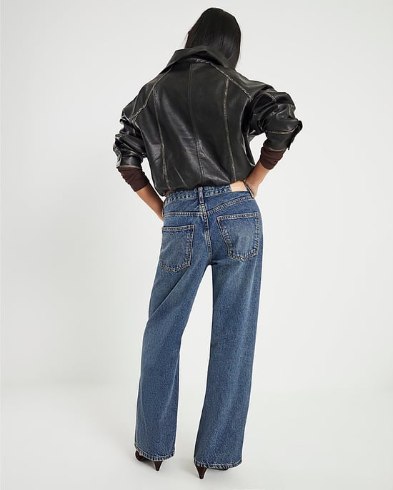 River Island Womens Straight Jeans Petite Blue Relaxed - Image 3