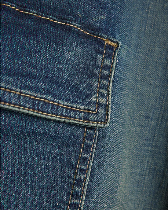 River Island Boys Cargo Jeans Blue Loose Denim - Image 3