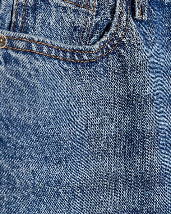 River Island Womens Straight Jeans Blue Relaxed Ripped - Image 5