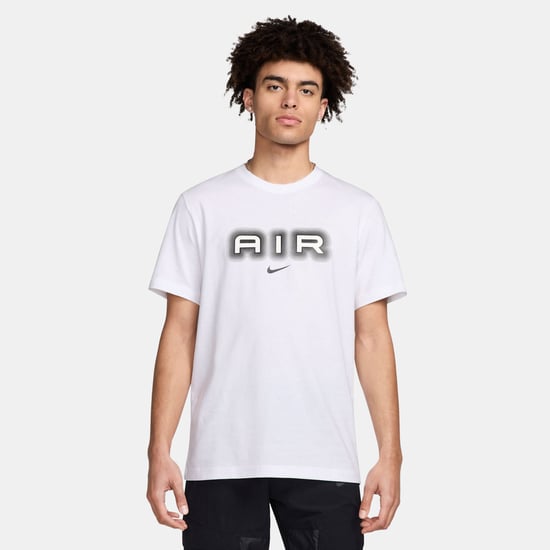 Nike Air Mens White Neon Graphic T-Shirt - Image 2