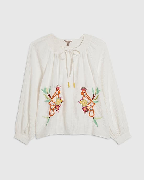 River Island Womens Blouse White Cotton Blend Parrot Boutique - Image 6