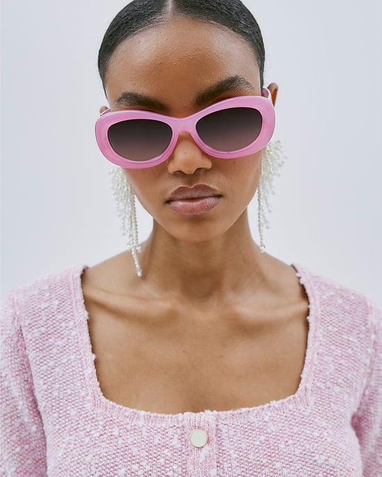 River Island Womens Top Pink Long Sleeve Boucle Button - Image 2