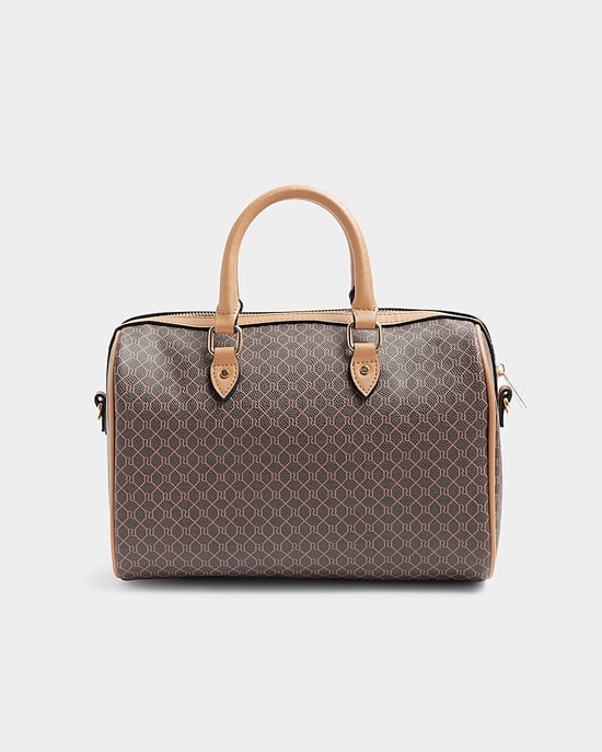 River Island Womens Crossbody Bag Brown Monogram Bowler - Image 2