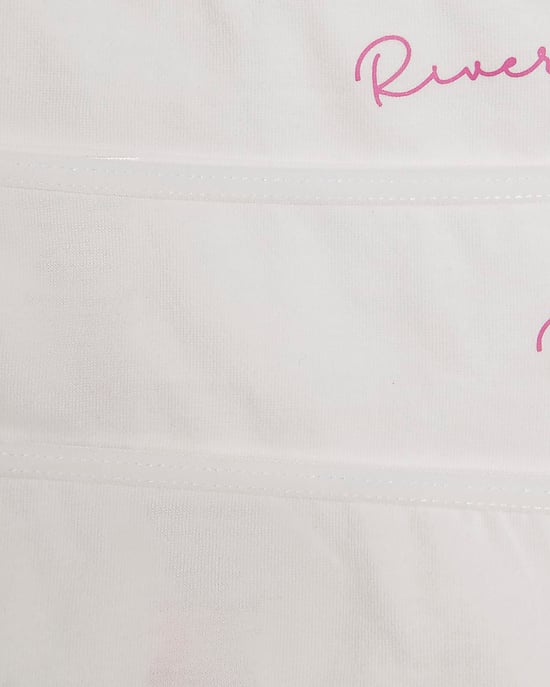 River Island Girls Briefs White RI 7 Pack Graphic - Image 2