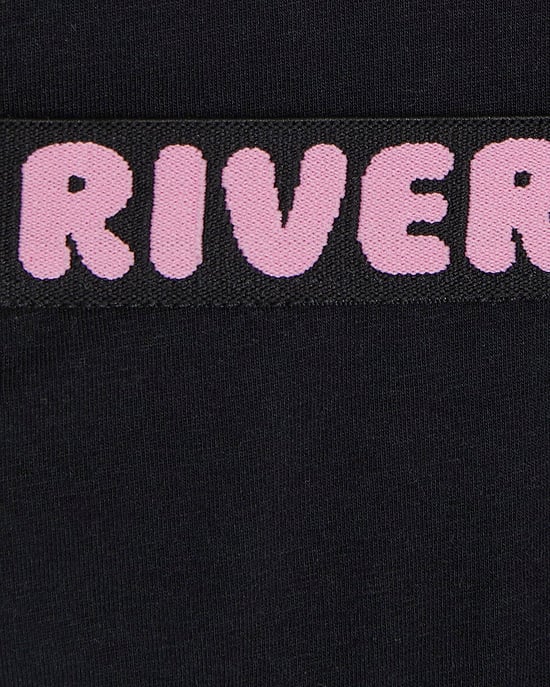 River Island Girls Briefs Black Hipster 5 Pack Elasticated - Image 2