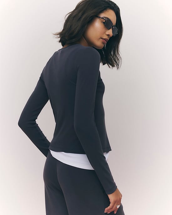 River Island Womens Cardigan Grey Soft Touch Crew Neck - Image 4