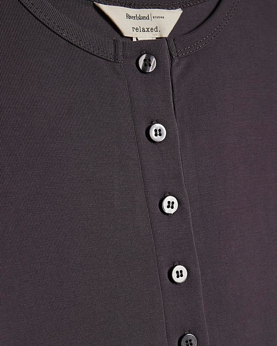 River Island Womens Cardigan Grey Soft Touch Crew Neck - Image 5