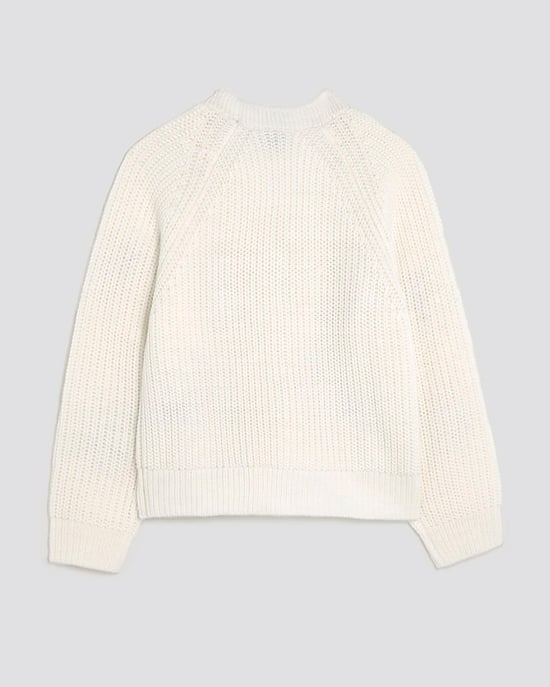 River Island Girls Cardigan Cream Knitted 3D Fruit Graphic - Image 4