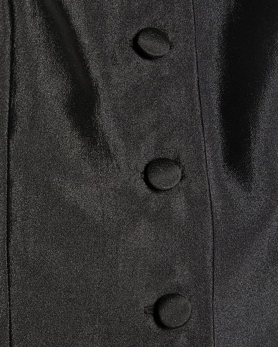 River Island Womens Top Black Button Puff Sleeve - Image 5