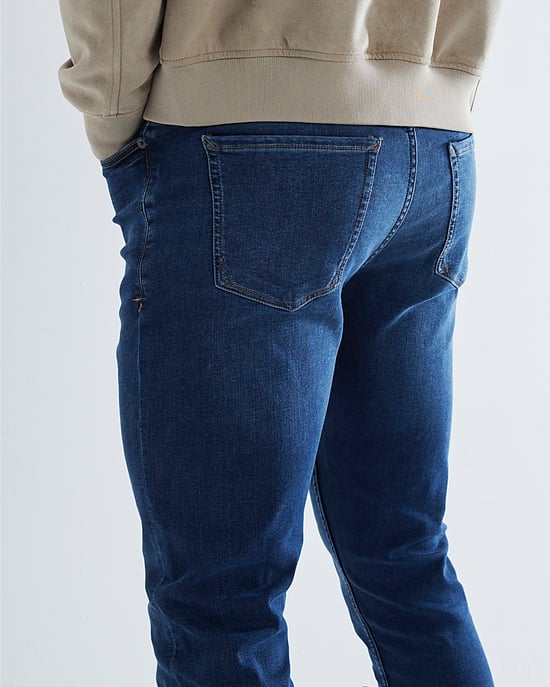 River Island Mens Skinny Jeans Blue Denim Fit Trousers - Image 3