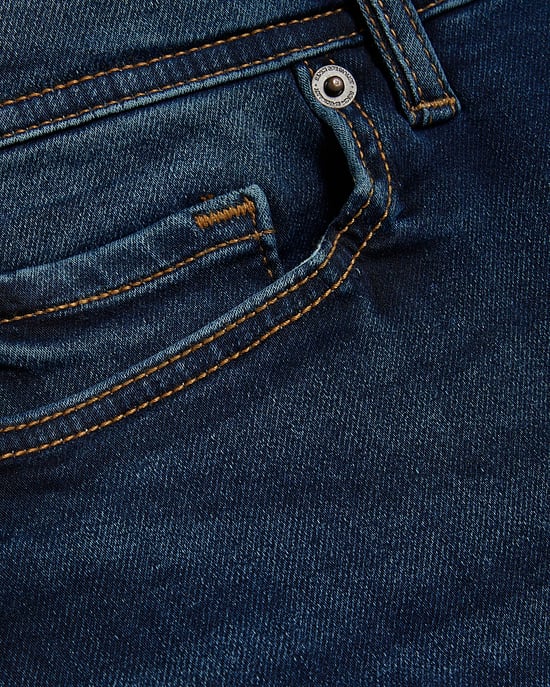River Island Mens Skinny Jeans Blue Denim Fit Trousers - Image 4