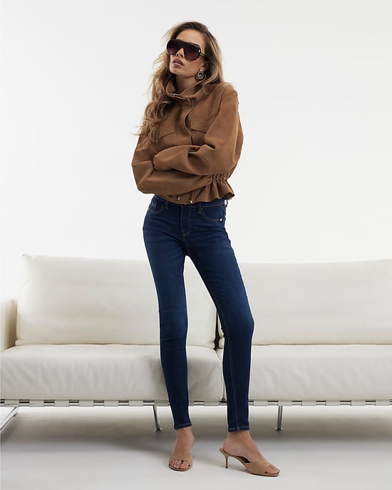 River Island Womens Skinny Jeans Blue Sculpt Trousers - Image 2