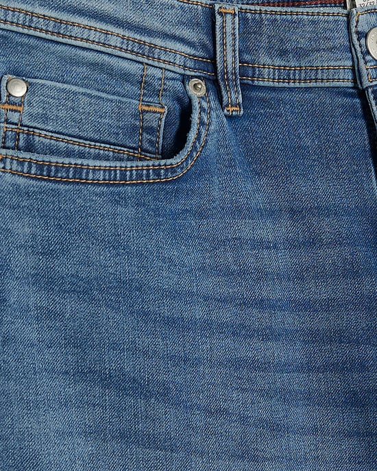 River Island Mens Skinny Jeans Blue Fit Button Denim - Image 5