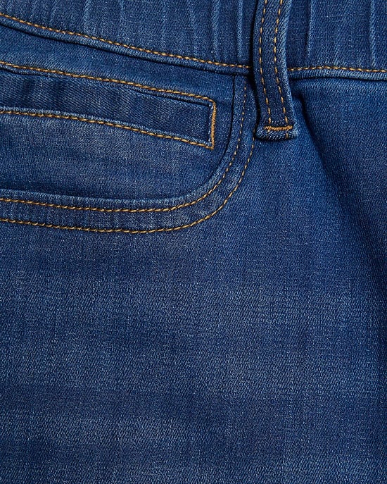 River Island Womens Skinny Jeans Blue Pull-On Sculpt Zip - Image 6